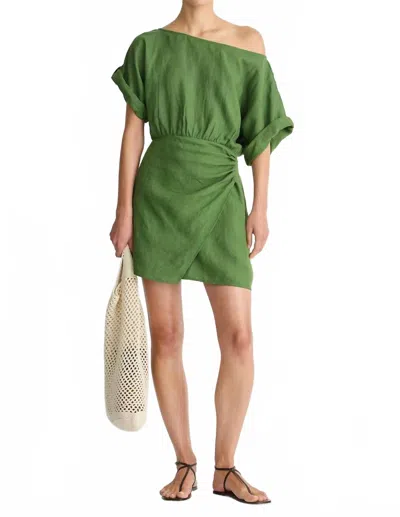 Apiece Apart Sigrun Mini Dress In Jardin In Green