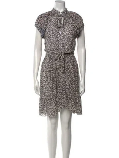Pre-owned Apiece Apart Silk Knee-length Dress In Neutral