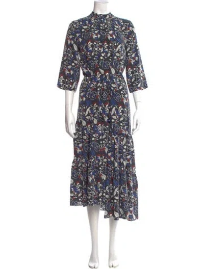 Pre-owned Apiece Apart Silk Long Dress In Black