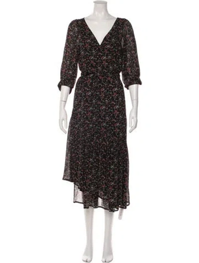 Pre-owned Apiece Apart Silk Long Dress In Black