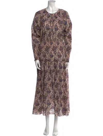 Pre-owned Apiece Apart Silk Long Dress W/ Tags In Neutral