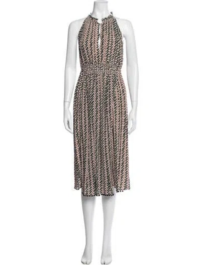 Pre-owned Apiece Apart Silk Midi Length Dress In White