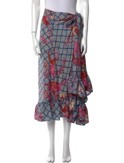 Pre-owned Apiece Apart Silk Midi Length Skirt
