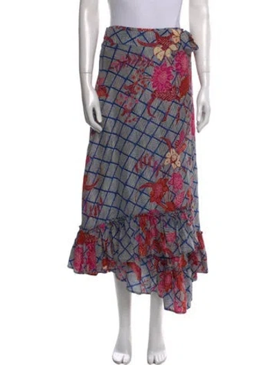 Pre-owned Apiece Apart Silk Midi Length Skirt