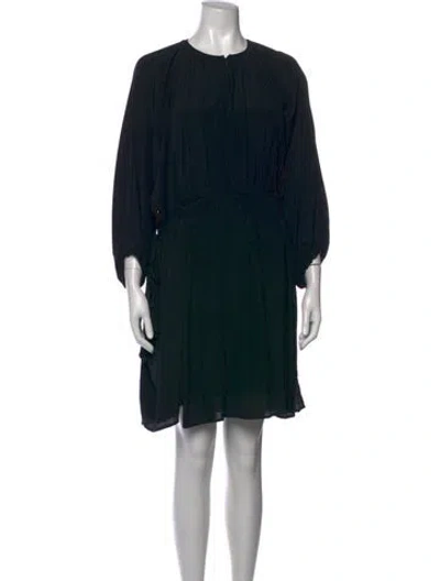 Pre-owned Apiece Apart Silk Mini Dress In Black