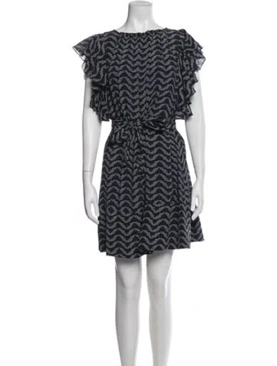 Pre-owned Apiece Apart Silk Mini Dress In Blue