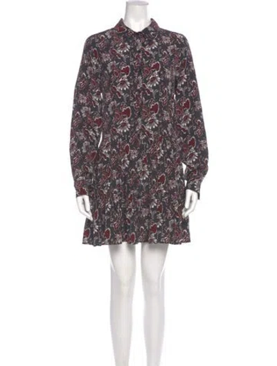 Pre-owned Apiece Apart Silk Mini Dress In Multi