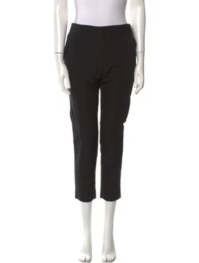 Pre-owned Apiece Apart Silk Straight Leg Pants In Black