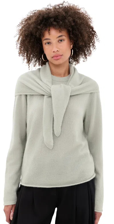 Apiece Apart Softest Tissue Scarf Tie Top Seafoam