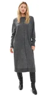 Apiece Apart Softest Tissue Weight Dress Charcoal In Charcoal