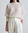Apiece Apart Softest Tissue Weight Sweater In Cream In White