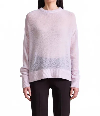 Apiece Apart Softest Tissue Weight Sweater In Rose Dust In Pink