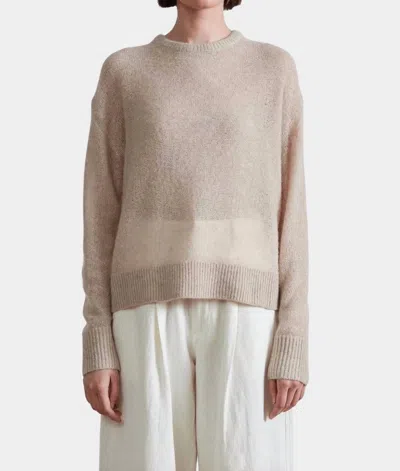 Apiece Apart Softest Tissue Weight Sweater In Sand In Neutral