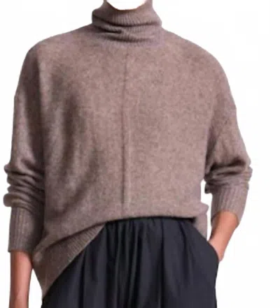 Apiece Apart Softest Tissue Weight Turtleneck Sweater In Hazelnut In Brown