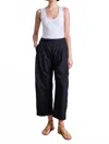 Apiece Apart Spa Pleat Pant In Black In Black