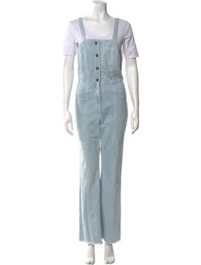 Pre-owned Apiece Apart Square Neckline Jumpsuit In Blue
