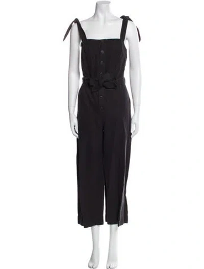 Pre-owned Apiece Apart Square Neckline Jumpsuit In Gray