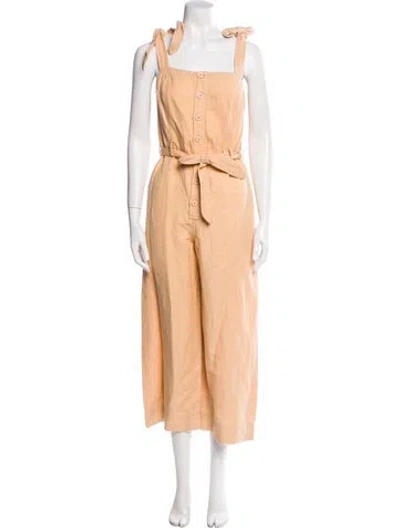 Pre-owned Apiece Apart Square Neckline Jumpsuit In Orange