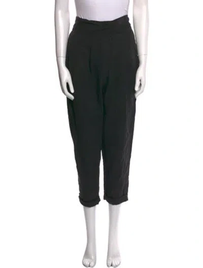 Pre-owned Apiece Apart Straight Leg Pants In Black