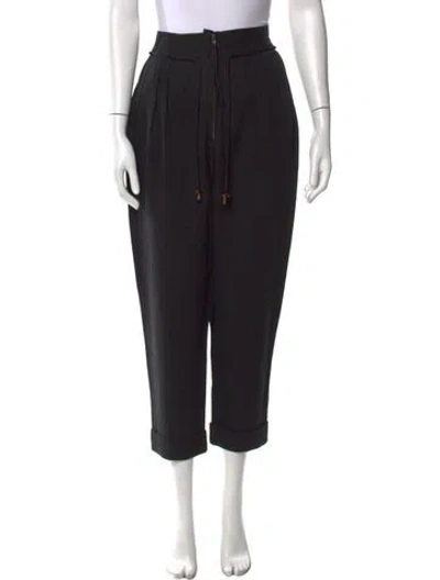 Pre-owned Apiece Apart Straight Leg Pants In Black