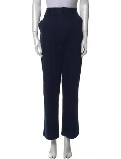 Pre-owned Apiece Apart Straight Leg Pants In Black