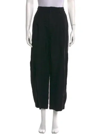Pre-owned Apiece Apart Straight Leg Pants In Black