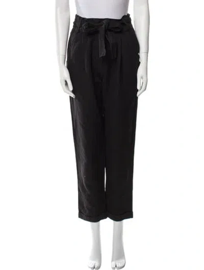Pre-owned Apiece Apart Straight Leg Pants In Black