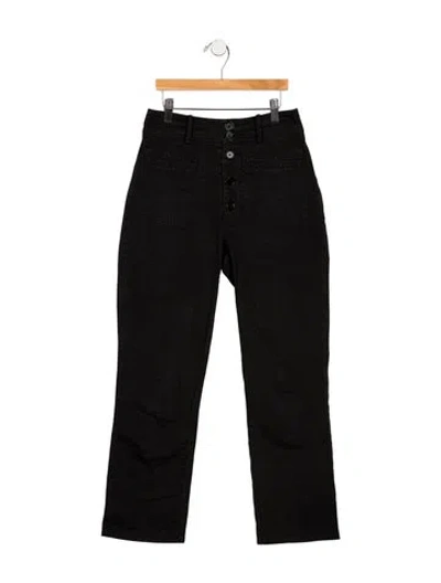 Pre-owned Apiece Apart Straight Leg Pants In Black
