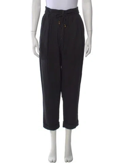 Pre-owned Apiece Apart Straight Leg Pants In Black