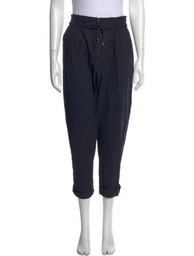 Pre-owned Apiece Apart Straight Leg Pants In Black