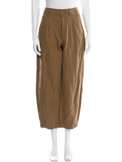 Pre-owned Apiece Apart Straight Leg Pants In Brown