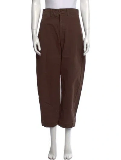 Pre-owned Apiece Apart Straight Leg Pants In Green