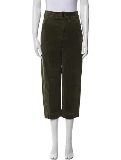 Pre-owned Apiece Apart Straight Leg Pants In Green