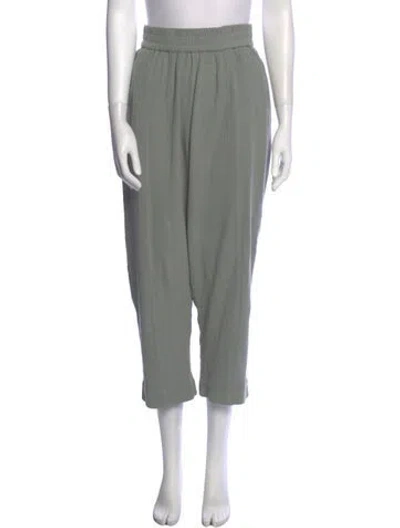 Pre-owned Apiece Apart Straight Leg Pants In Green