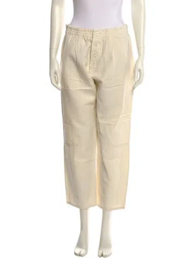Pre-owned Apiece Apart Straight Leg Pants In Neutral