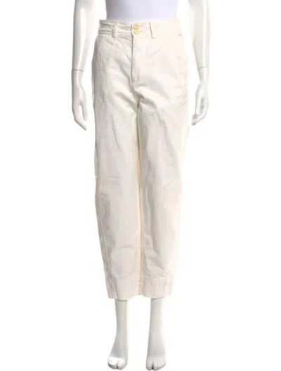 Pre-owned Apiece Apart Straight Leg Pants In Neutral