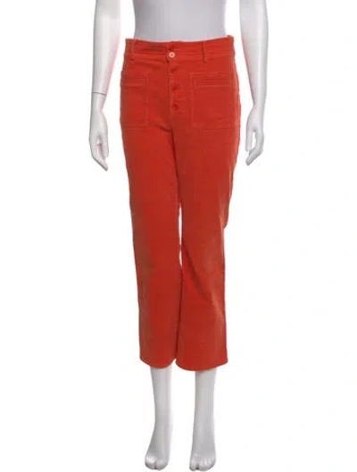 Pre-owned Apiece Apart Straight Leg Pants In Orange