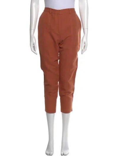 Pre-owned Apiece Apart Straight Leg Pants In Orange