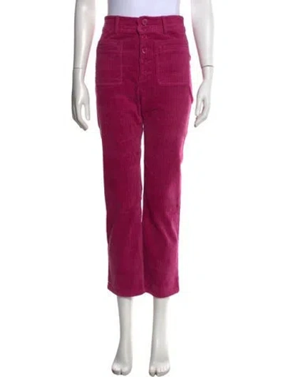 Pre-owned Apiece Apart Straight Leg Pants In Purple