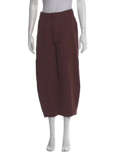 Pre-owned Apiece Apart Straight Leg Pants In Red