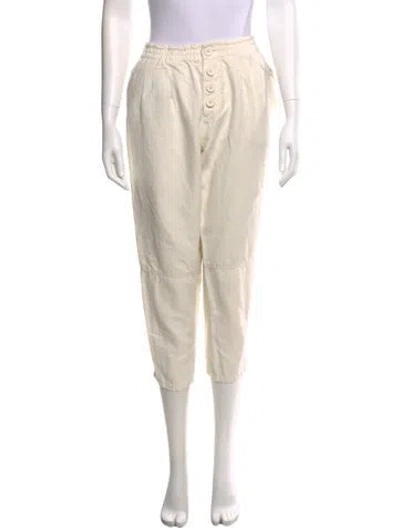 Pre-owned Apiece Apart Straight Leg Pants In White