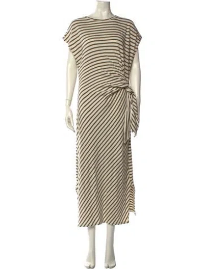 Pre-owned Apiece Apart Striped Long Dress
