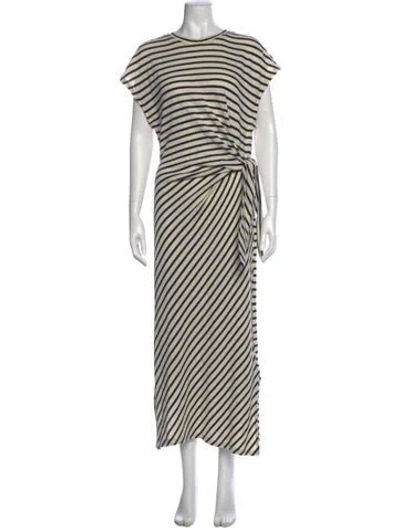 Pre-owned Apiece Apart Striped Long Dress