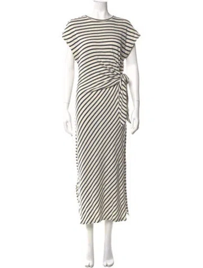 Pre-owned Apiece Apart Striped Long Dress