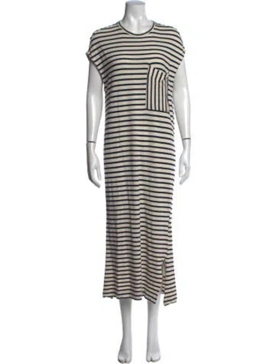 Pre-owned Apiece Apart Striped Long Dress