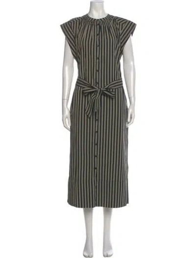 Pre-owned Apiece Apart Striped Long Dress W/ Tags In Multi