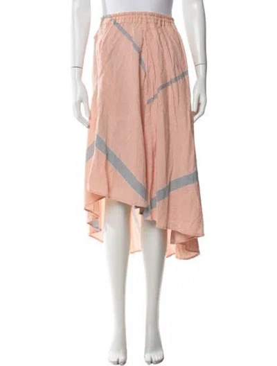 Pre-owned Apiece Apart Striped Midi Length Skirt In Multicolor