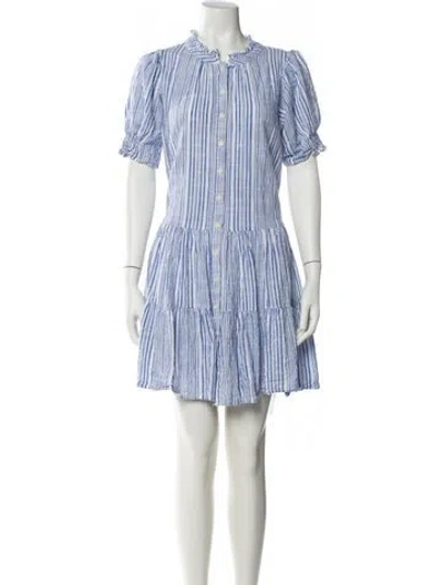Pre-owned Apiece Apart Striped Mini Dress In Multi