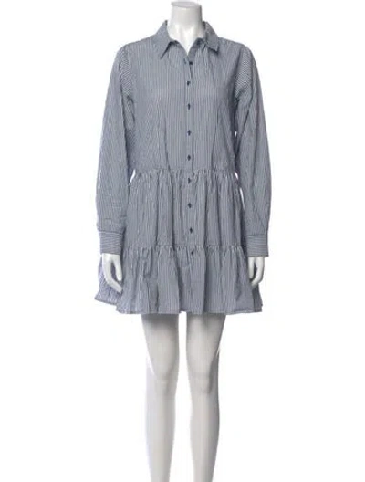 Pre-owned Apiece Apart Striped Mini Dress In Multi