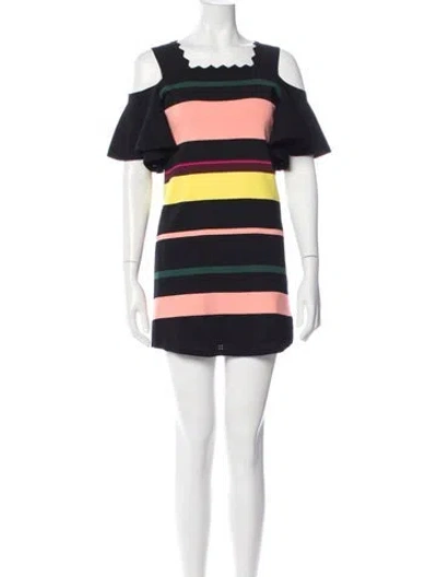 Pre-owned Apiece Apart Striped Mini Dress In Pink
